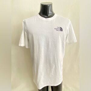 The North Face T-Shirt Men’s Large Short Sleeve White Camping Gear Graphic